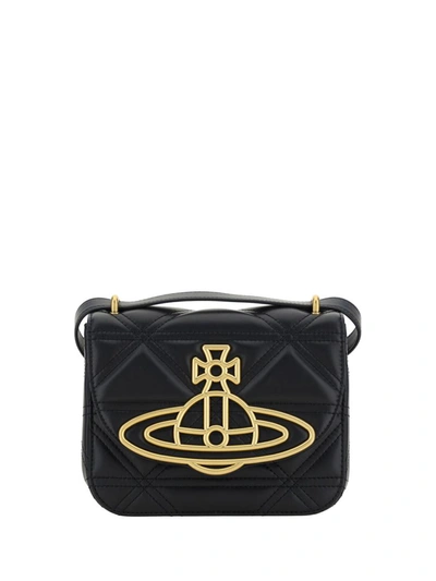 Shop Vivienne Westwood Shoulder Bags In Black
