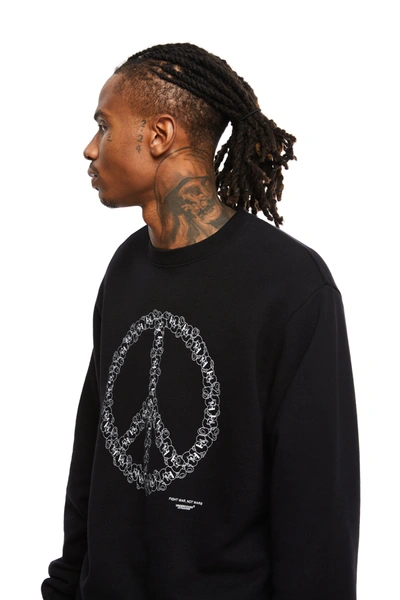 Shop Undercover Peace Sign Sweatshirt In Black