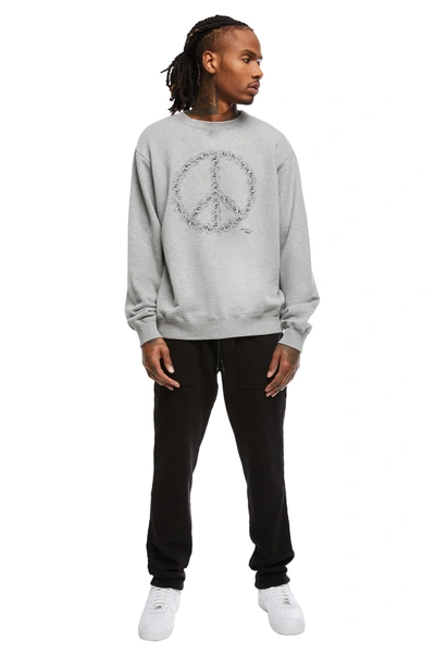 Shop Undercover Peace Sign Sweatshirt In Grey