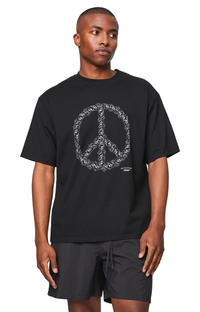 Shop Undercover Peace Sign T-shirt In Black