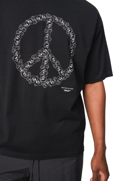Shop Undercover Peace Sign T-shirt In Black