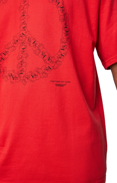 Undercover Peace Sign T-shirt In Red