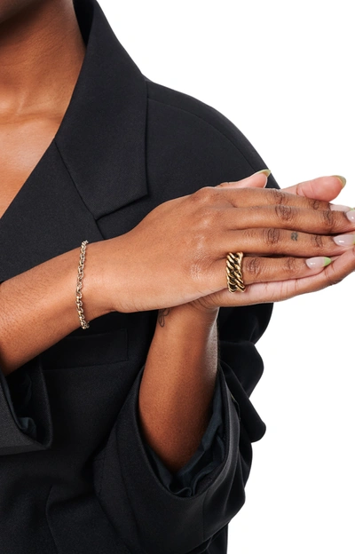 Ugo Cacciatori Silver Cable & Chain Bracelet