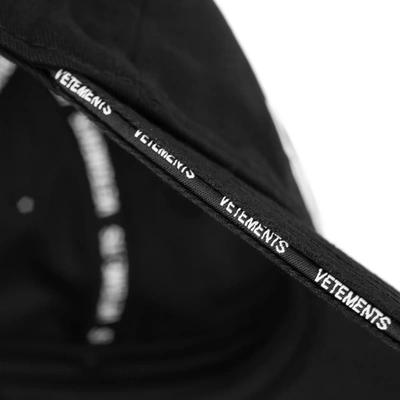 Shop Vetements Iconic Logo Cap In Black