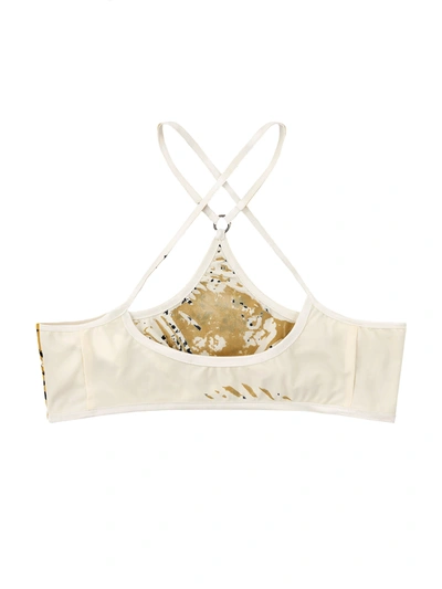 Shop Knwls Chk Bra In Yellow