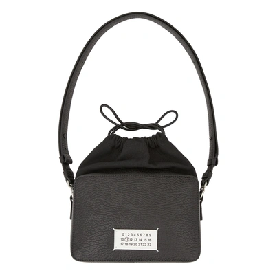 Shop Maison Margiela 5ac Drawstring Camera Medium Tote Bag In Black