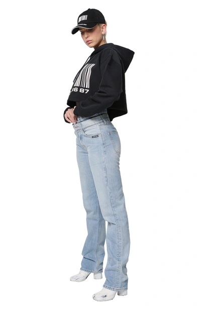 Vtmnts Barcode Printed Hoodie In Black