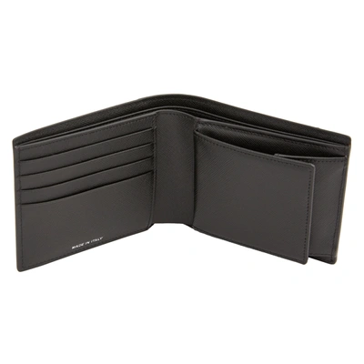 Shop Marni Saffiano Leather Bi-fold Wallet