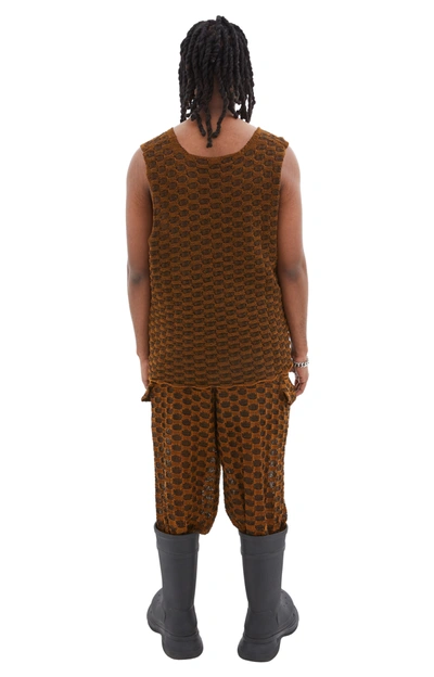 Isa Boulder Knitcheck Square Tank Top In Bark