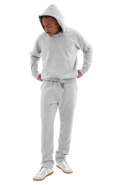 Shop Btfl Center Seam Hoodie In Heather Grey