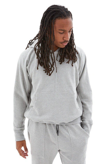 Shop Btfl Center Seam Hoodie In Heather Grey