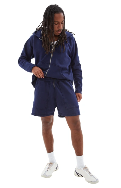 Shop Btfl Cotton Sweat Shorts In Azure