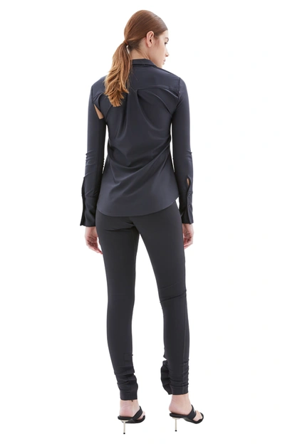 Shop Coperni C+ Zipped Trousers In Black