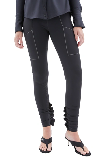 Shop Coperni C+ Zipped Trousers In Black