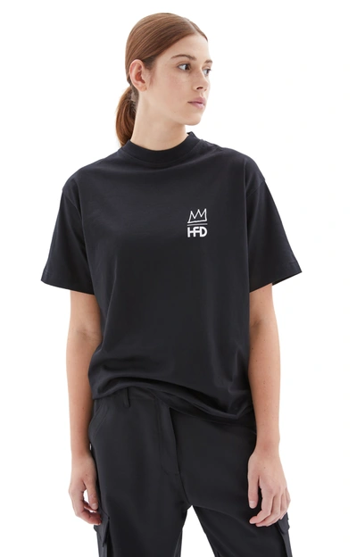 Shop Honey Fucking Dijon Basquiat Cotton T-shirt In Black