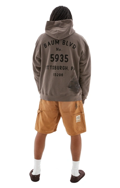 Btfl Pittsburgh Special Printed Cotton Hoodie In Steel