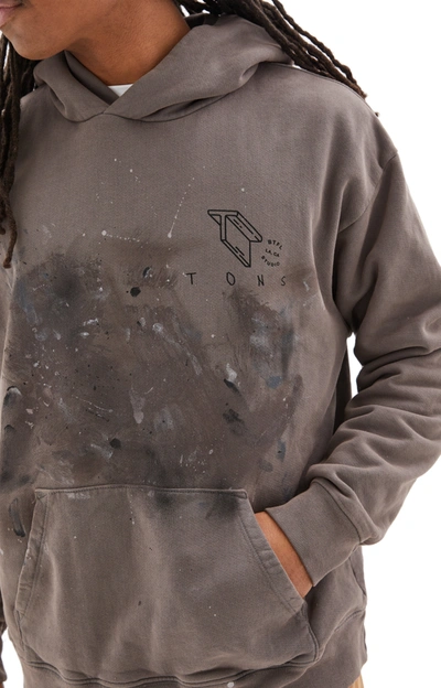 Btfl Pittsburgh Special Printed Cotton Hoodie In Steel