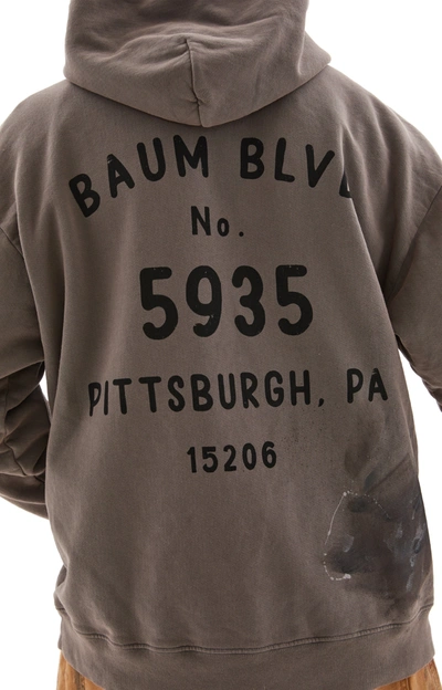 Shop Btfl Pittsburgh Special Printed Cotton Hoodie In Steel