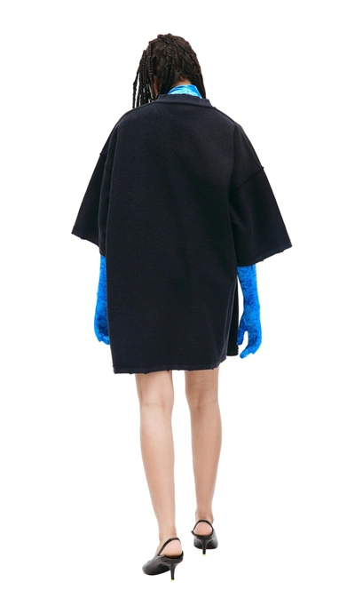 Vetements Inverted Logo Molton T-shirt In Black