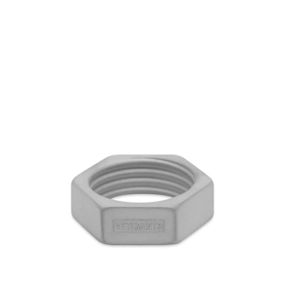 Shop Vetements Nut Ring Thin In Silver
