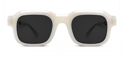 Shop Thierry Lasry Midnight Rodeo Vendetty Sunglasses In White/grey