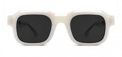 Thierry Lasry Midnight Rodeo Vendetty Sunglasses In White/grey