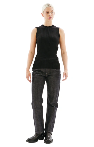 Jil Sander Sleeveless Crewneck Top In Black