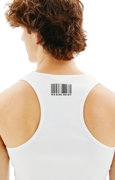 Shop Vtmnts Barcode Tank Top In White