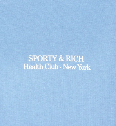 Shop Sporty And Rich New Drink Water T-shirt In Atlantic/white