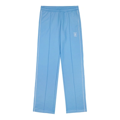 Shop Sporty And Rich Runner Track Pants In Atlantic/white
