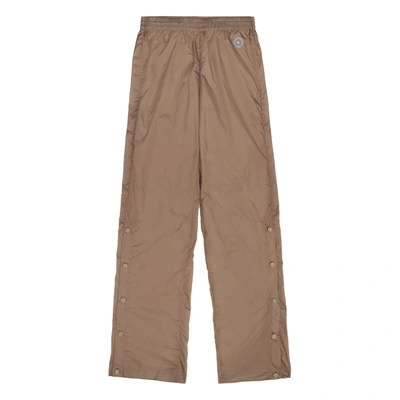 Sporty And Rich Snap Nylon Track Pants In Espresso