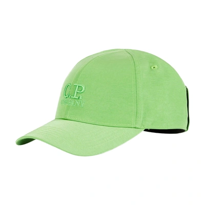 Shop C.p. Company Chrome-r Goggle Cap In Green