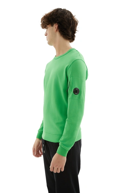 C.p. Company Crew Neck Sweatshirt In Green