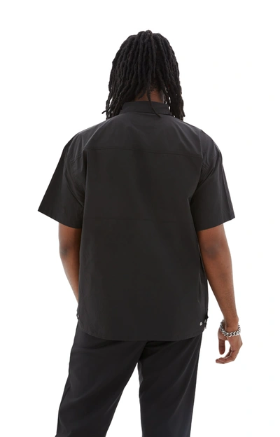 Shop Heliot Emil Short Sleeve Shirt W/carabiner In Black