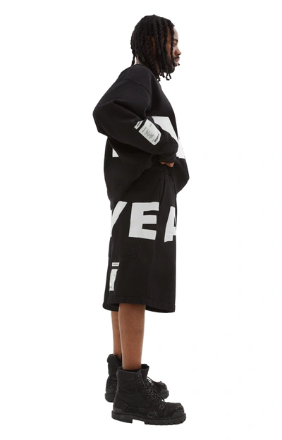 B1archive Skate Drawstring Short In Black