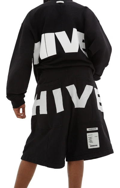 B1archive Skate Drawstring Short In Black