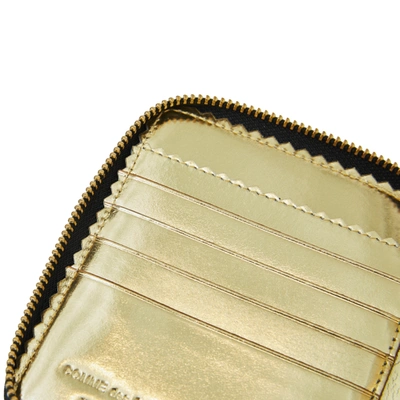 Shop Comme Des Garçons Mirror Inside Wallet In Gold