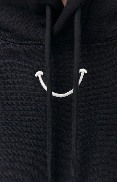 Shop Readymade Smile Hoodie In Black