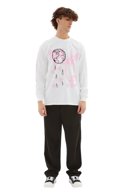 Shop Westfall Death Of A Flower Long Sleeve T-shirt In White