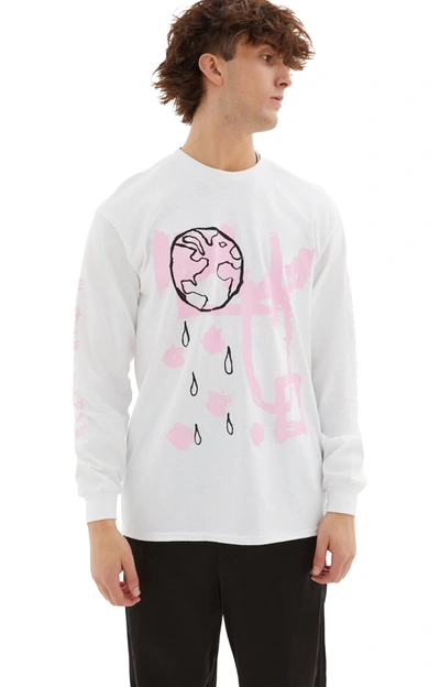 Shop Westfall Death Of A Flower Long Sleeve T-shirt In White