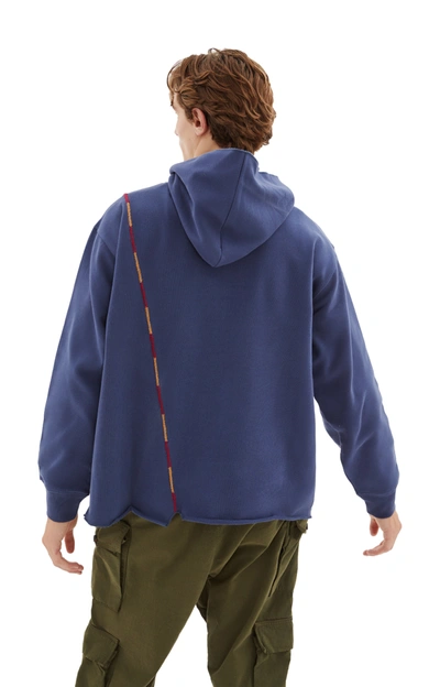 Shop Karu Research Cotton Hoodie In Blue/red/yellow