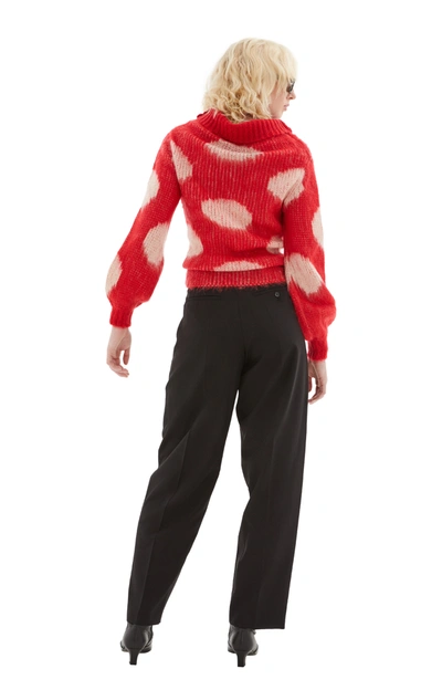 Marni Wool Pants With Pressed Pleats In Black