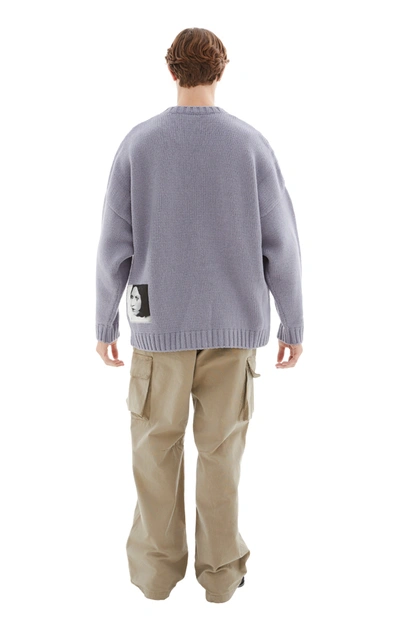Shop Undercover New Rose Wool Sweater In Lavender
