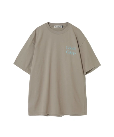 Shop Undercover I Don't Care Cotton T-shirt In Beige