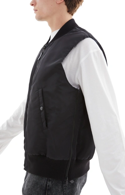 Shop Undercover Oversized Ma1 Vest In Black
