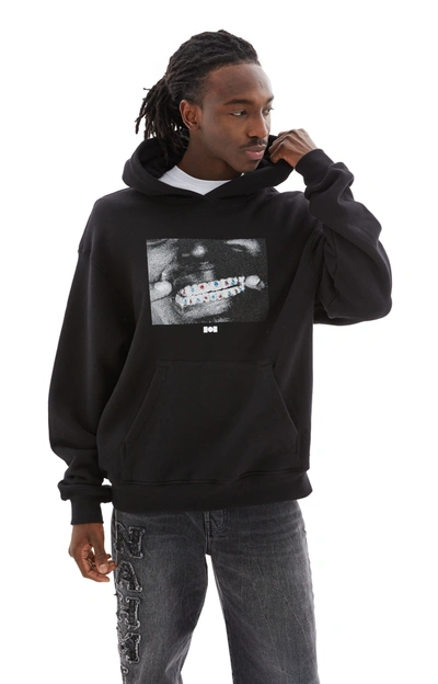 Shop Nahmias Crystal Grillz Hoodie In Black