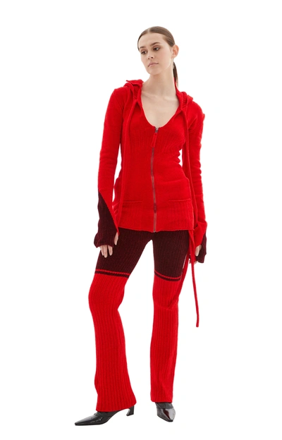Shop Ottolinger Knit Pants In Red