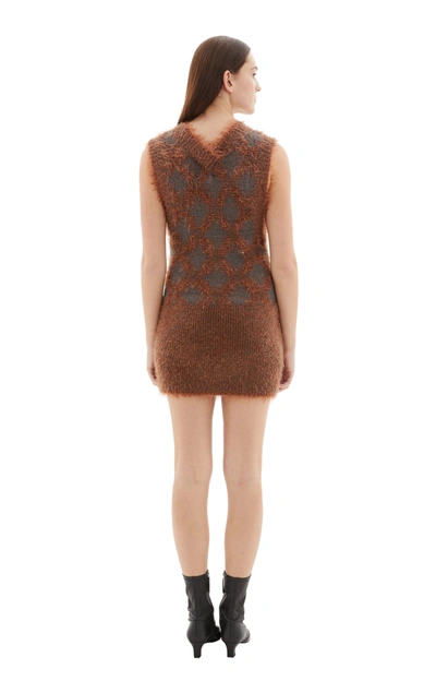Shop Knwls Pogona Dress In Brown