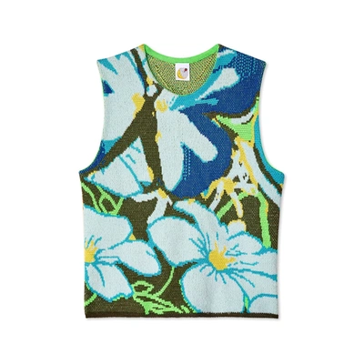 Sky High Farm Workwear Camo Knit Vest In Multicolor