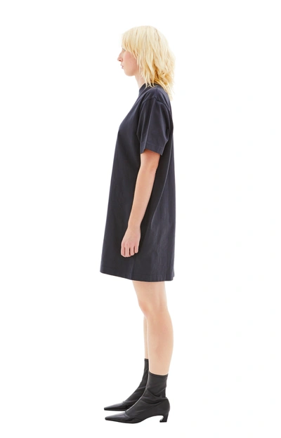 Shop Acne Studios Logo T-shirt Dress In Black